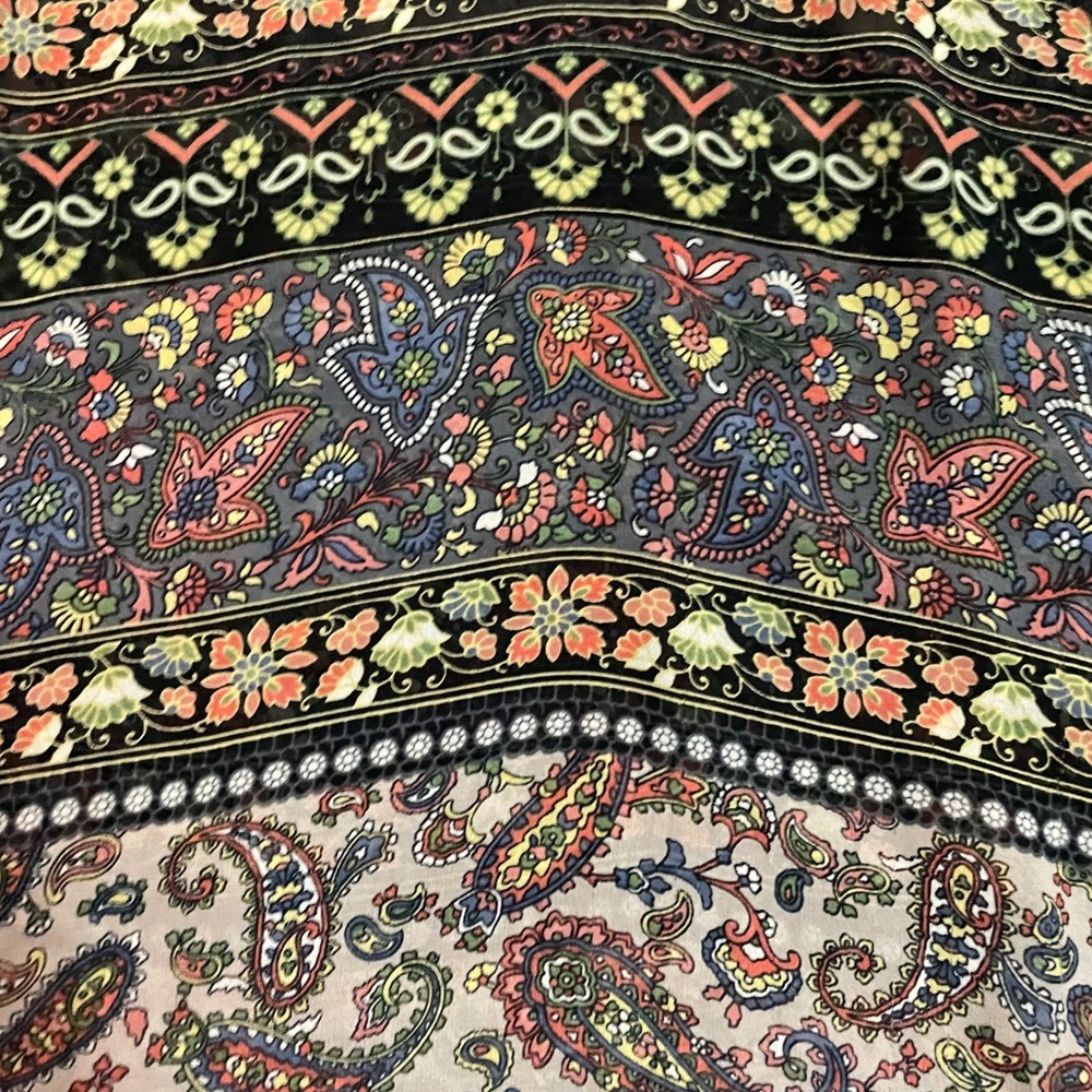 Life Is Swell Women Dolman Top Small Paisley Floral Festival Lightweight Resort - Picture 5 of 8